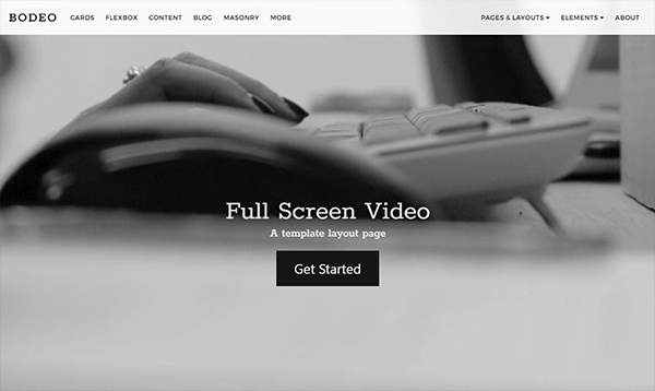 Video background