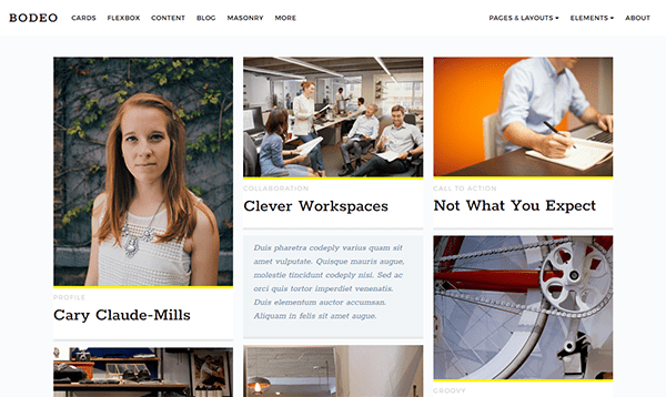 Blog layout